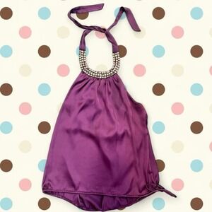 Y2K Charlotte russe low back halter top - going out top